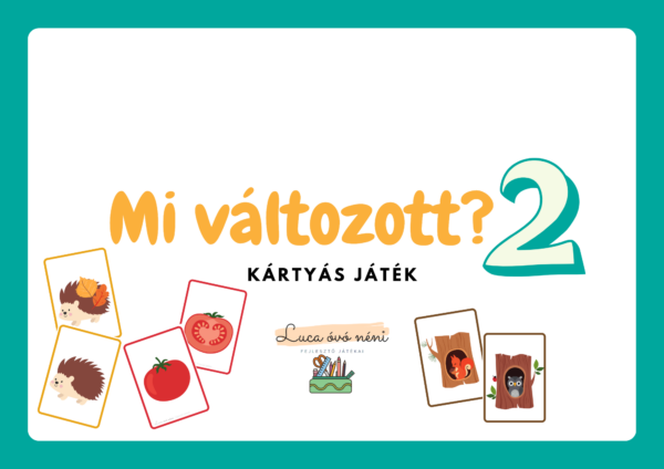 Mi változott? (kártyás játék) 2. pakli