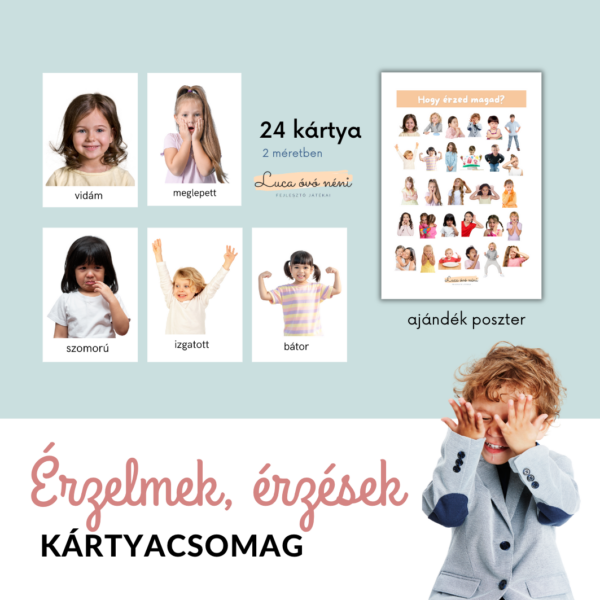 Érzelmek, érzések kártyacsomag
