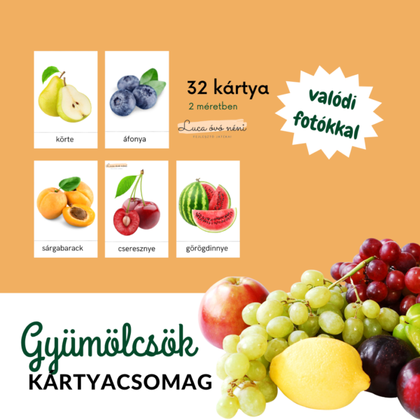 Gyümölcsök kártyacsomag