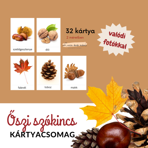 Őszi szókincs kártyacsomag