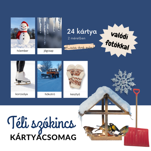 Téli szókincs kártyacsomag