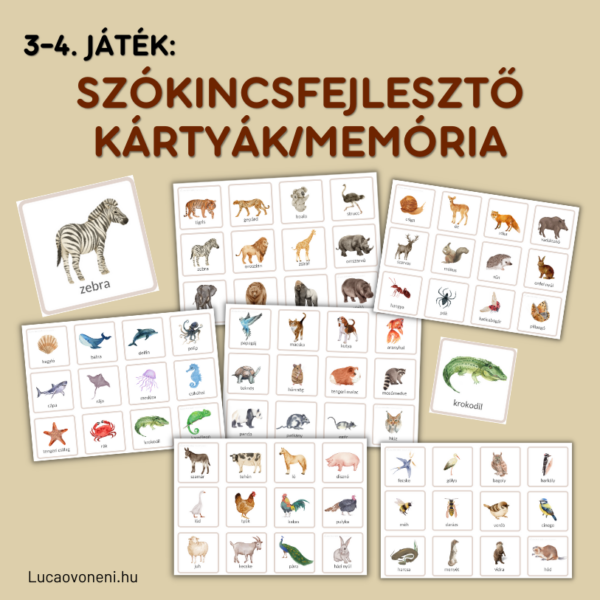 Állatos kártyajátékok (szókincsfejlesztő, memória, "Nálam van a..") - Image 4