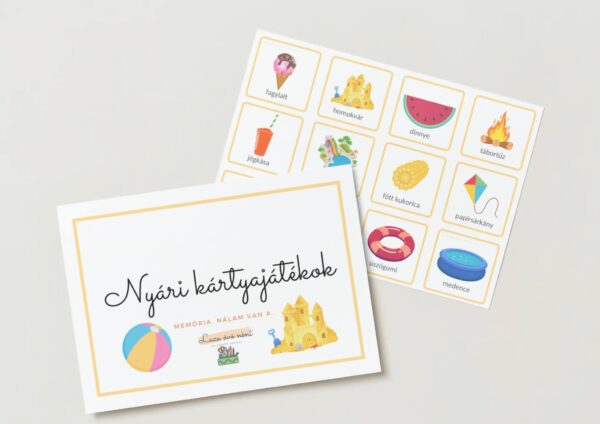 Nyári kártyajátékok (szókincsfejlesztő, memória, "Nálam van a..") - Image 2