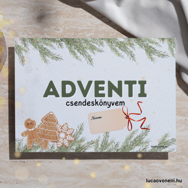 Adventi (karácsonyi) csendeskönyv