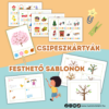 Évszakok - csipeszkártyák és sablonok