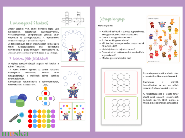 Farsangi, színes fejlesztő játékok, feladatlapok (40+ oldal nyomtatható PDF) - Image 3
